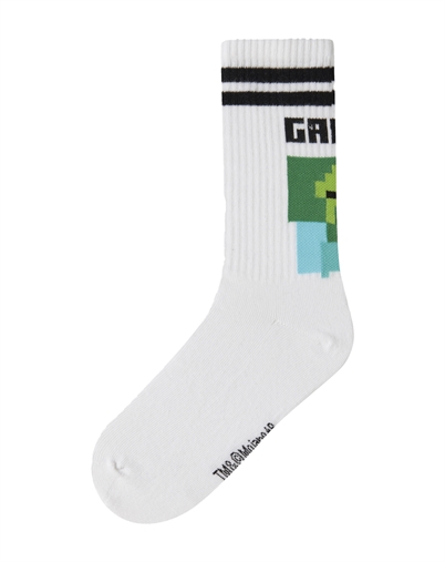 Name it - NKMJakobsen Minecraft 2 Pack Tennisstrømper - Bright White